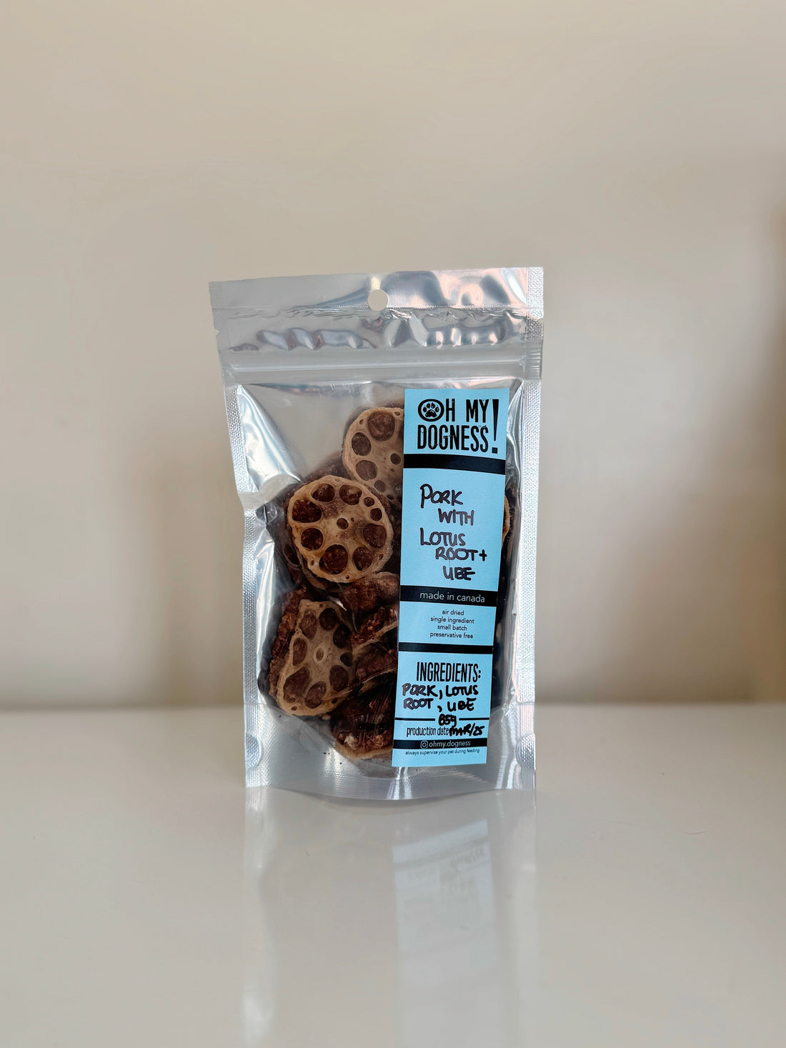 GROUND PORK WITH LOTUS ROOT AND UBE