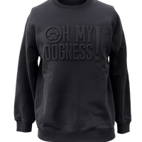 OMD EMBOSSED COMMUNITY CREW NECK (LIMITED RELEASE) - Black