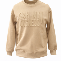 OMD EMBOSSED COMMUNITY CREW NECK (LIMITED RELEASE) - TAN