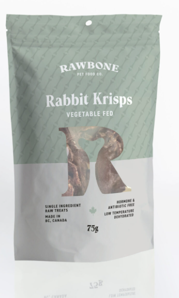 Rawbone Rabbit Krisps – 75 g