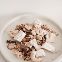 Freeze dried seafood medley