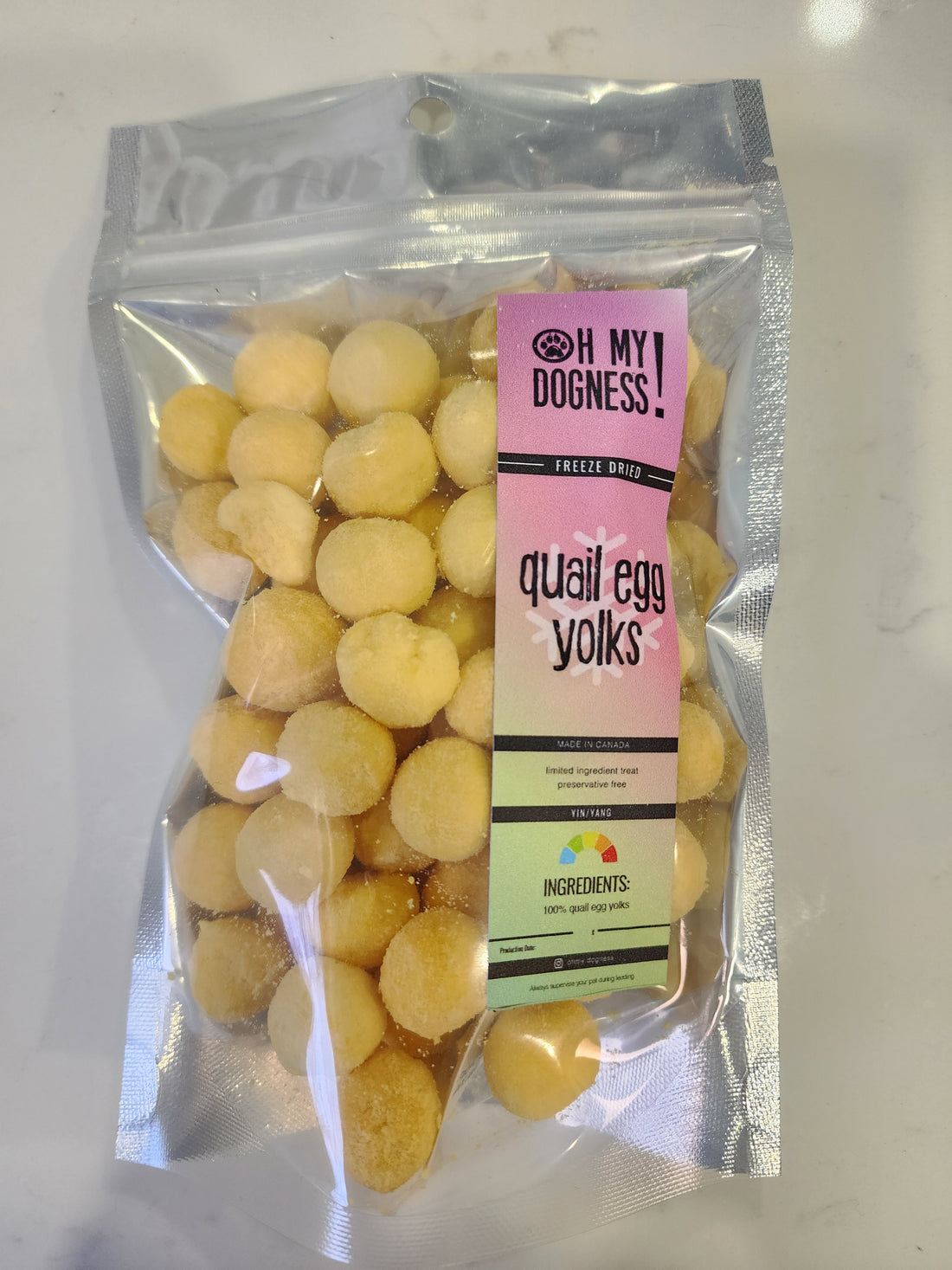 Freeze Dried Quail Egg Yolks