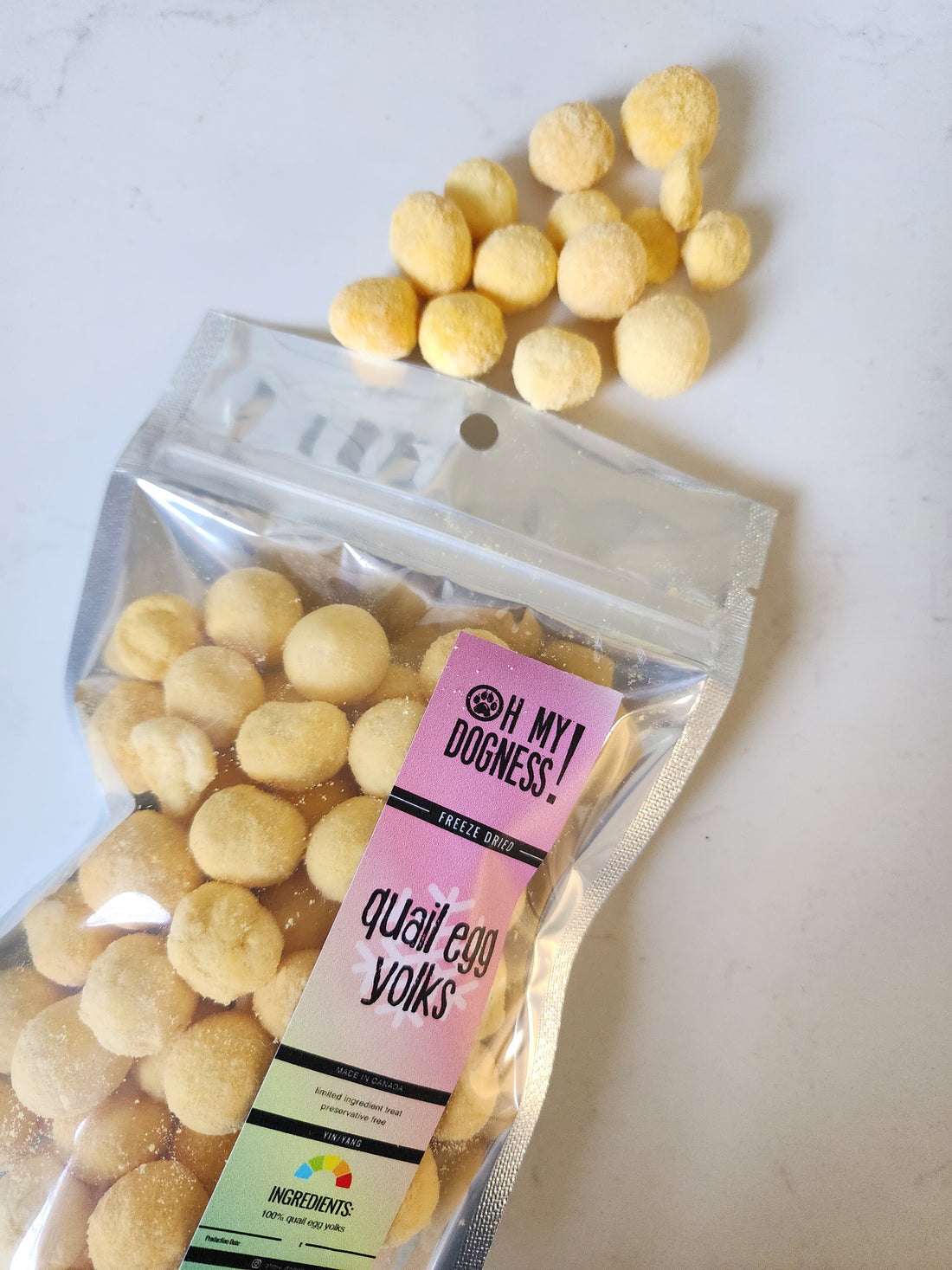 Freeze Dried Quail Egg Yolks