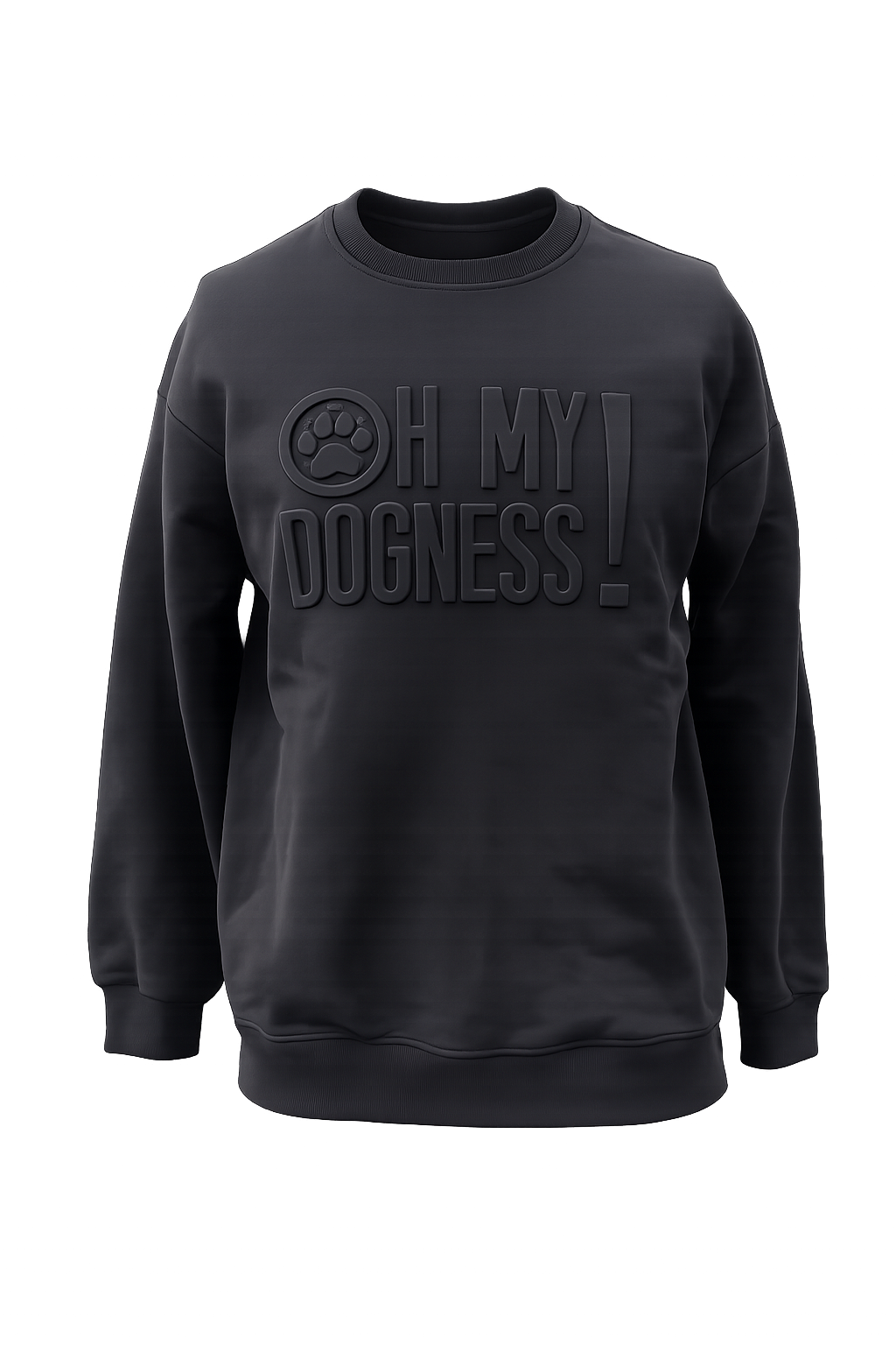 OMD EMBOSSED COMMUNITY CREW NECK (LIMITED RELEASE) - Black