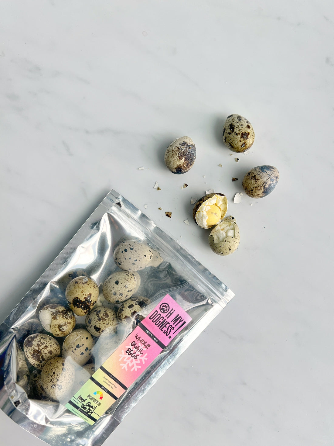 Freeze Dried Whole Quail Egg (with shell)