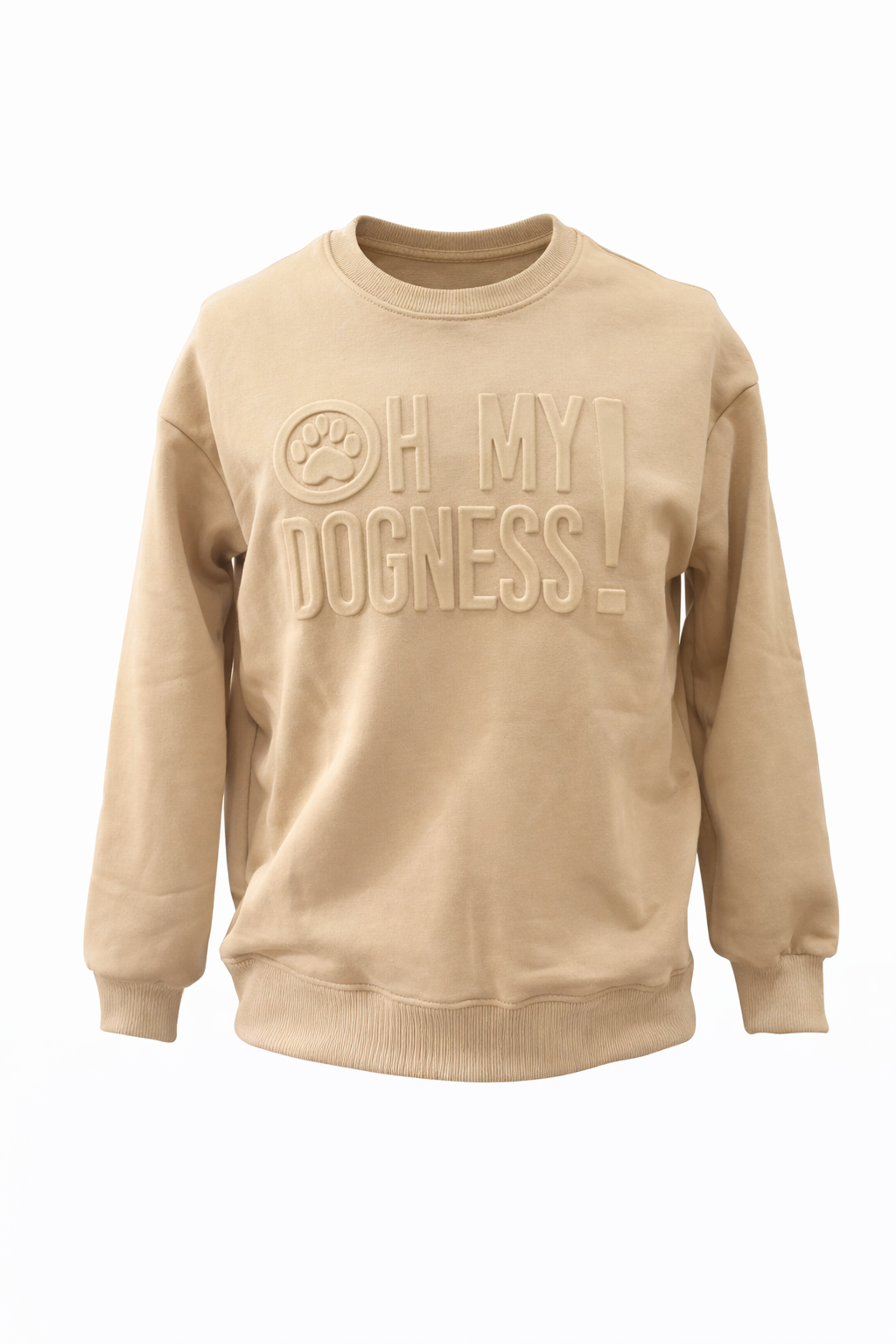 OMD EMBOSSED COMMUNITY CREW NECK (LIMITED RELEASE) - TAN