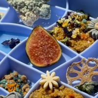 Olliebgood -wavies slow feeder bowl | cornflower