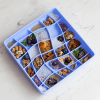 Olliebgood -wavies slow feeder bowl | cornflower