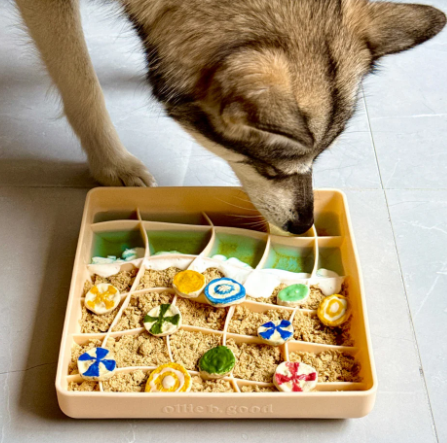 Olliebgood - wavies slow feeder bowl | clementine