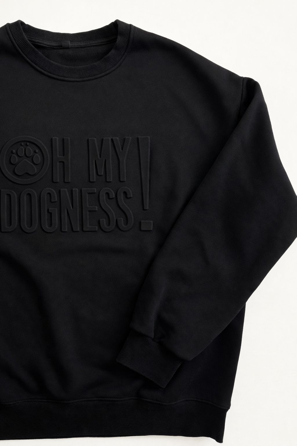 OMD EMBOSSED COMMUNITY CREW NECK (LIMITED RELEASE) - Black