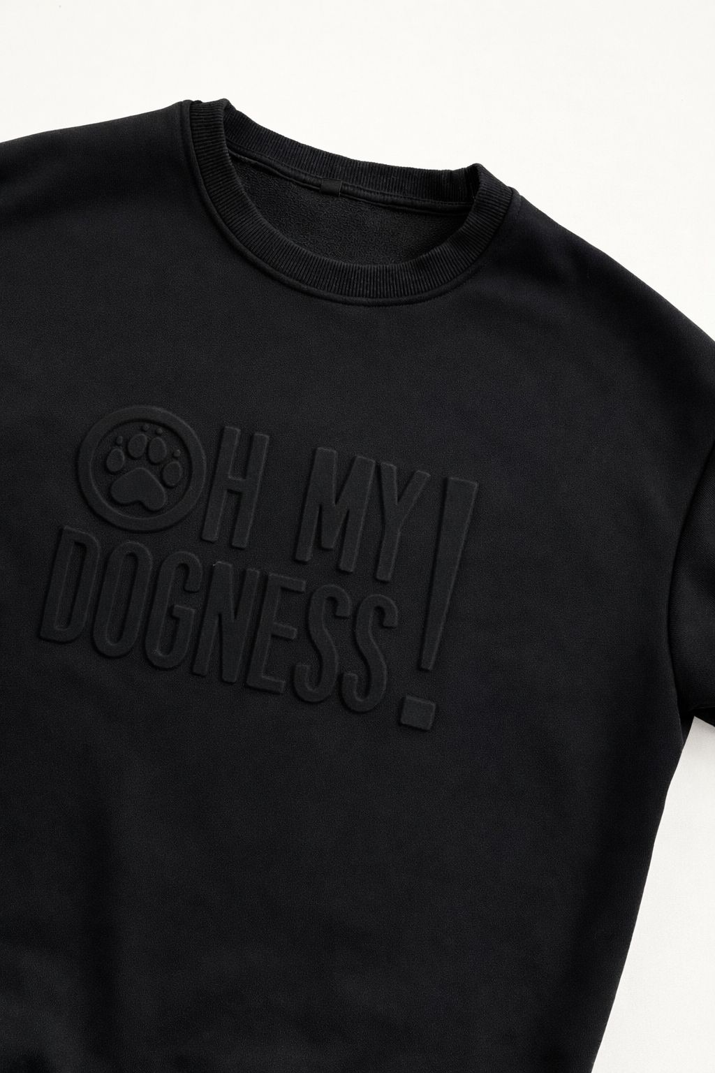 OMD EMBOSSED COMMUNITY CREW NECK (LIMITED RELEASE) - Black