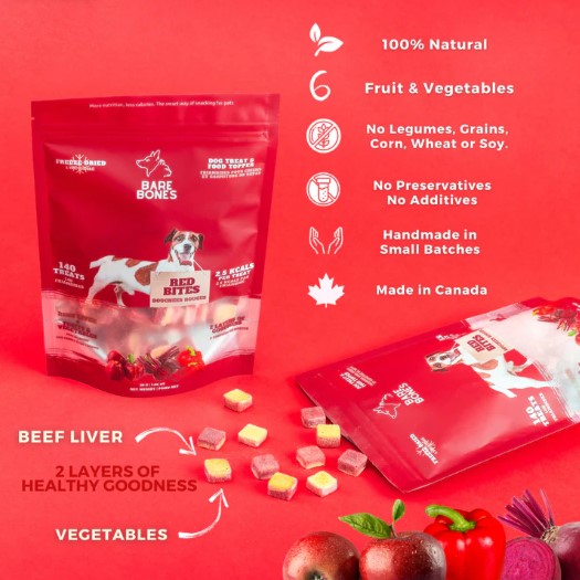(Limited Time) Bare Bones: Red Bites (140 treats)