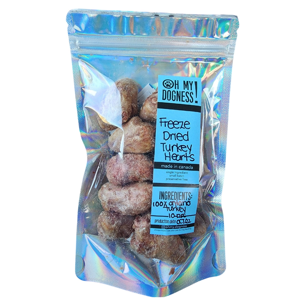 Freeze Dried Turkey Hearts