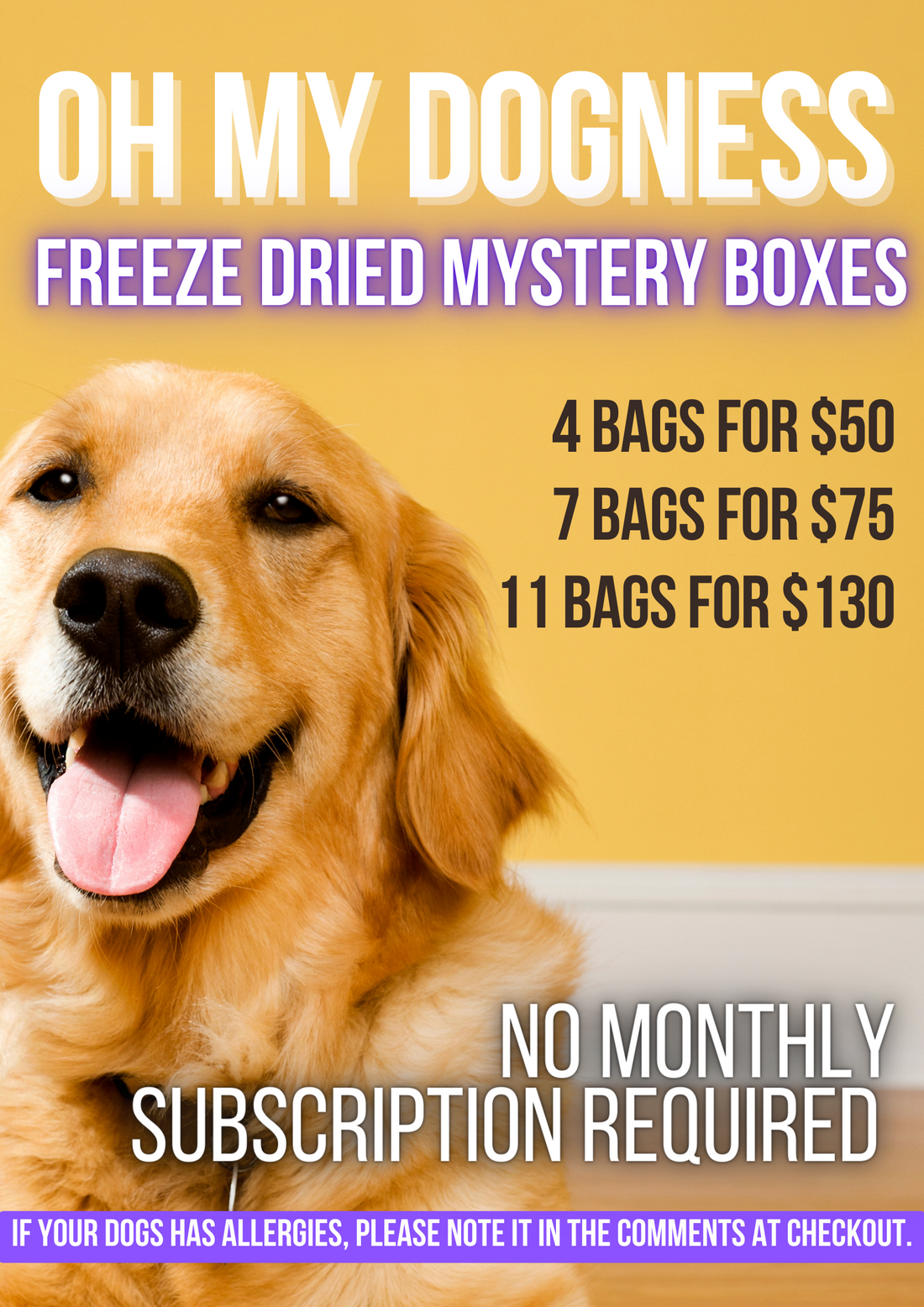 Freeze Dried Mystery Pack